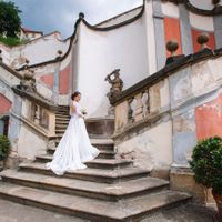 Natalie & Alex - wedding shooting in Ledeburg garden - Bride Portrait in Prague Lederburg Garden