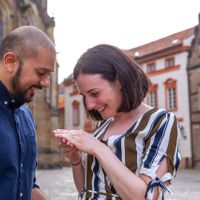 Engagement photo shooting in Prague