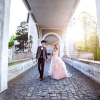 Pre-Wedding photo of couple in Cesky Krumlov