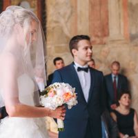 Christina & Leonid - Wedding in Vrtba Garden - Bride Portrait on Prague Wedding