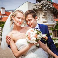 Christina & Leonid - Wedding in Vrtba Garden - Groom and Bride Portrait