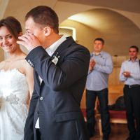 Irina & Eugene - beautiful wedding in Prague - Cute Moment on Wedding Registration