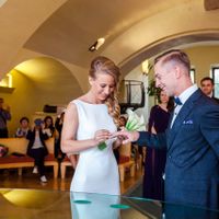 Ksenia & Mark - wedding ceremony in Old town Hall - Exchange Wedding Rings in Prague
