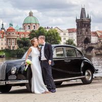 Ksenia & Mark - wedding ceremony in Old town Hall - Smiling Couple in Prague