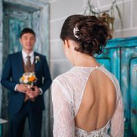 Natalie & Alex - wedding shooting in Ledeburg garden - Groom Meet Bride