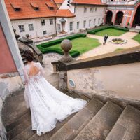 Natalie & Alex - wedding shooting in Ledeburg garden - Bride in Garden