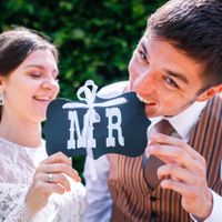 Natalie & Alex - wedding shooting in Ledeburg garden - Wedding Couple With Tabular