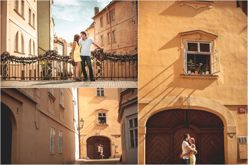 Honeymoon photo shooting in Prague - Olga and Igor