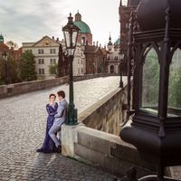 Sylvia & Ricko - Gorgeous couple from Indonesia - Pre Wedidng Photo From Charles Bridge in Prague