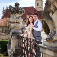 Sylvia & Ricko - Gorgeous couple from Indonesia - Groom and Bride in Vrtba Garden